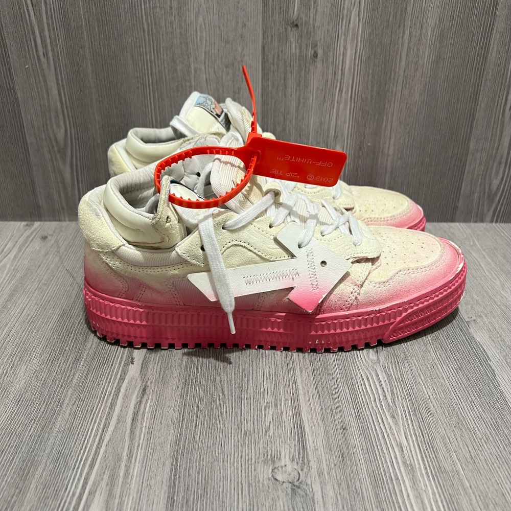 Off-White Low 3.0 White Fuchsia Sneakers EU 36 Womens Size 6 US